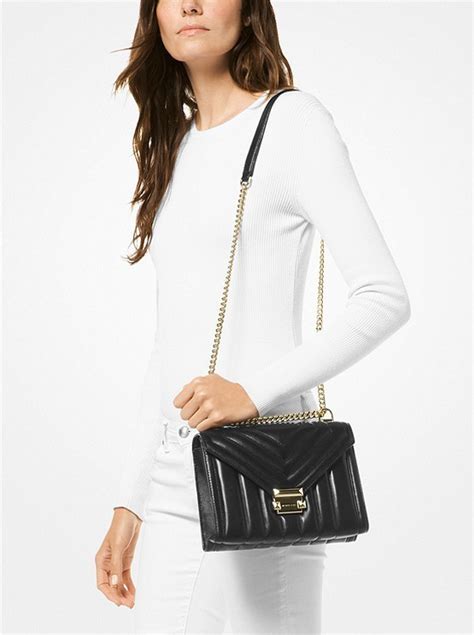 michael michael kors whitney quilted convertible shoulder bag|Michael Kors whitney shoulder bag.